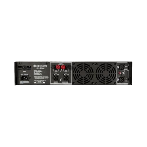Crown XLi2500 Two-channel, 1500-Watt Bridged 8Ω Power Amplifier. Professional DJ, PA, Stage Amp. Black