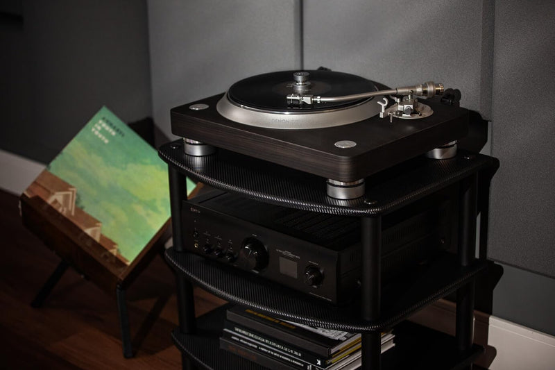 Denon DP-3000NE Fully Automatic Analog Turntable & Vinyl Record Player with Built-in Phono Equalizer | Turntables for Vinyl Records | Unique S-Shaped Tonearm Design | Hologram Vibration Analysis