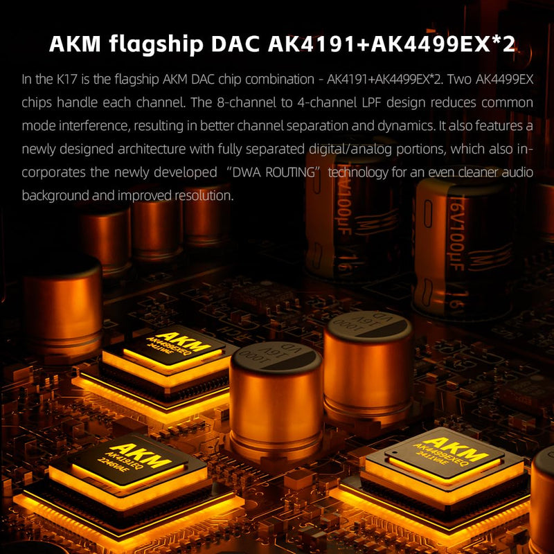 FiiO K17 Desktop DAC & Amplifier – Silver