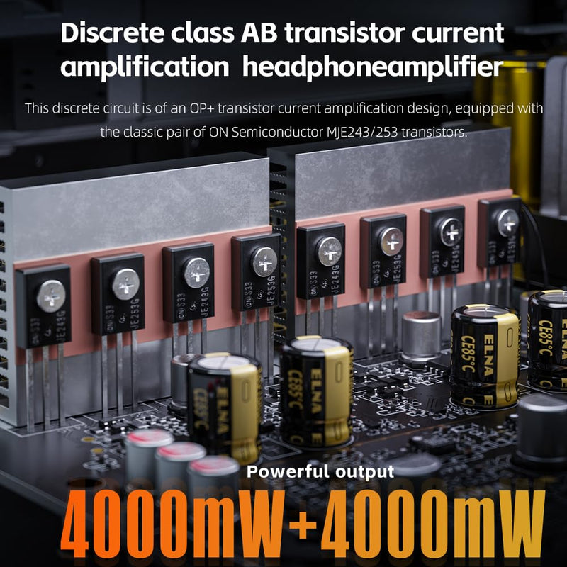FiiO K17 Desktop DAC&Headphone Amplifier AK4191+AK4499EX*2, 31-Band PEQ, MQA,Support DSD512 32Bit/768kHz with Remote Control (Black)